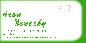 aron nemethy business card